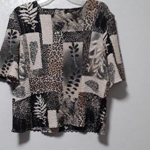 Jungle island themed blouse